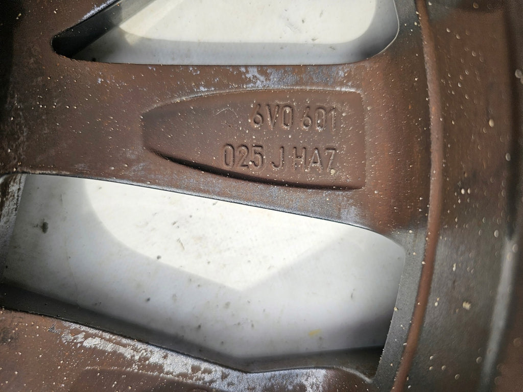 1x Alufelge 16 Zoll 7.0" 5x100 46ET Glanz Schwarz 6V0601025G Skoda Fabia Iii FEL6841272393vt