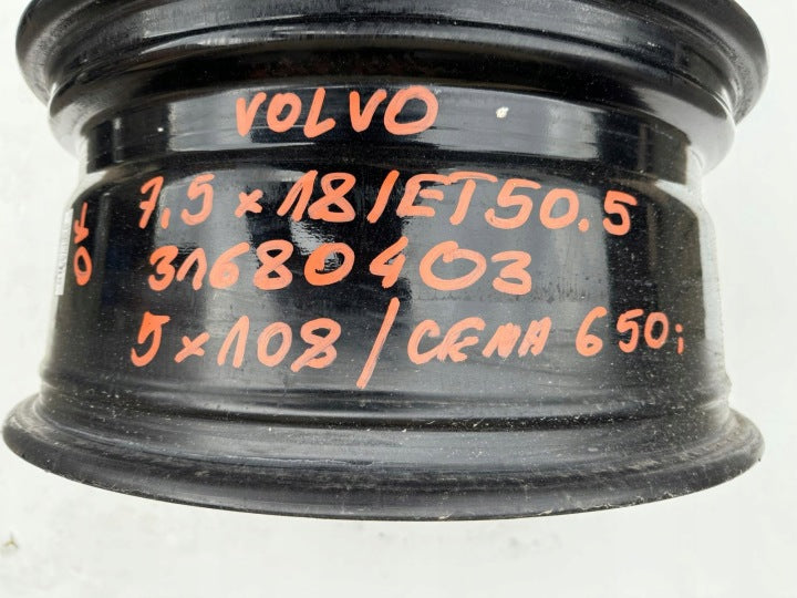 1x Alufelge 18 Zoll 7.5" 5x108 50 5ET 31680403 Volvo Rim Wheel FEL7623904142ob