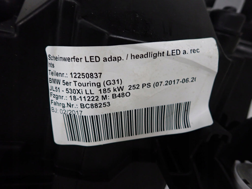 Frontscheinwerfer BMW 5 G31 G30 849911601 LED Rechts Scheinwerfer Headlight SCH1911809216xr