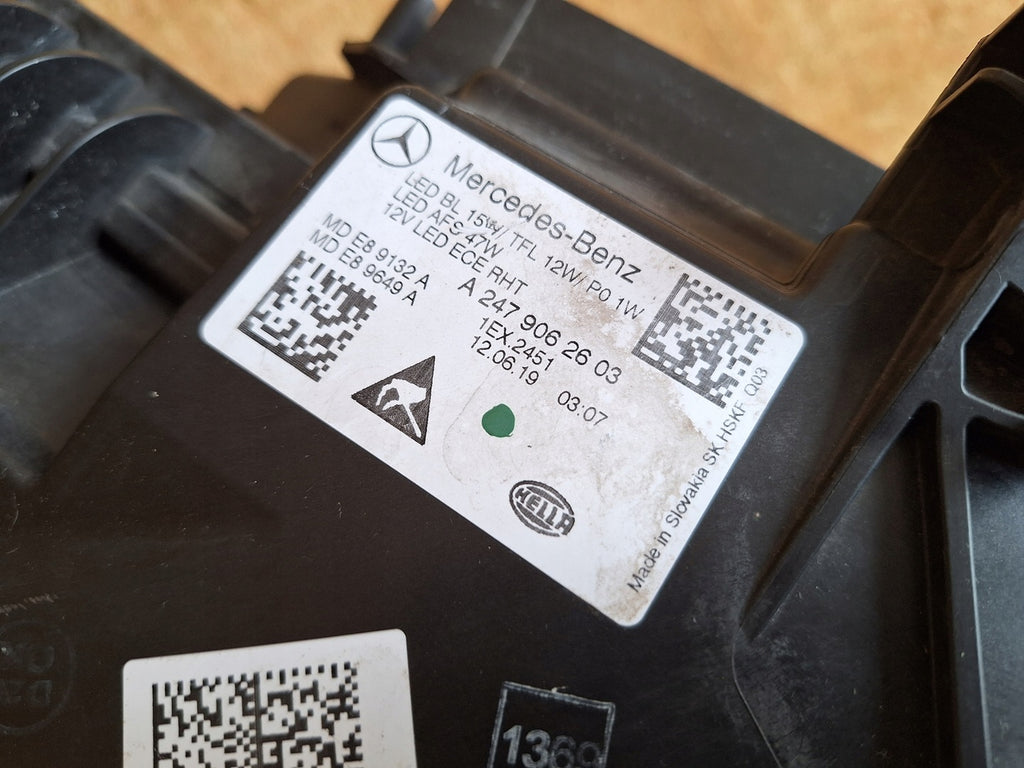 Frontscheinwerfer Mercedes-Benz W247 A2479062603 LED Rechts Headlight SCH6788826720ja