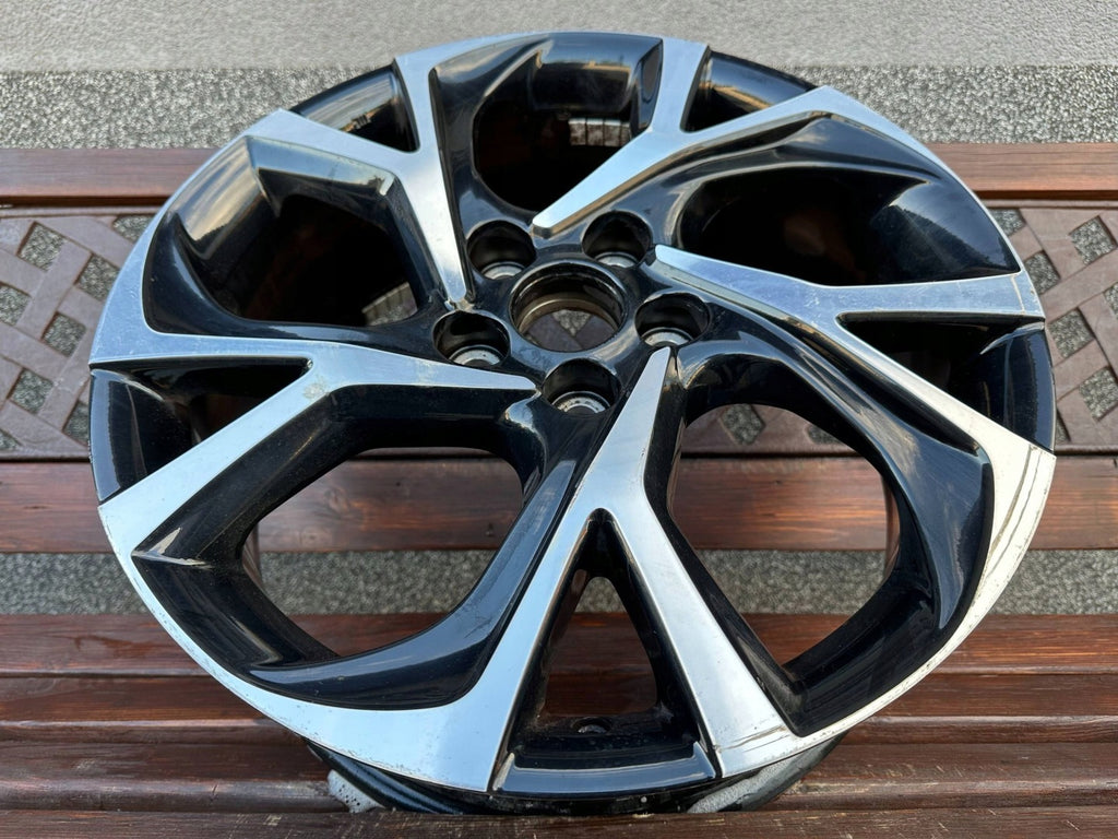 1x Alufelge 18 Zoll 7.0" 5x114.3 50ET Glanz Schwarz CMS-860 Toyota C-Hr FEL7430683833by