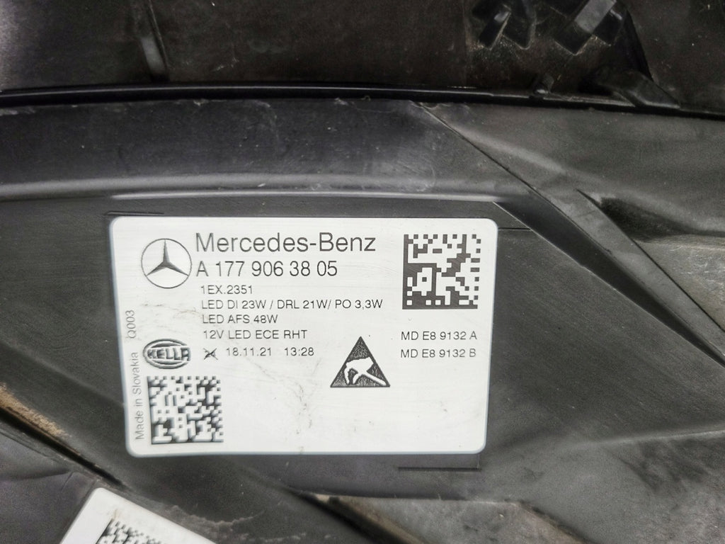 Frontscheinwerfer Mercedes-Benz W177 A1779063805 LED Rechts Headlight SCH2301465671pj