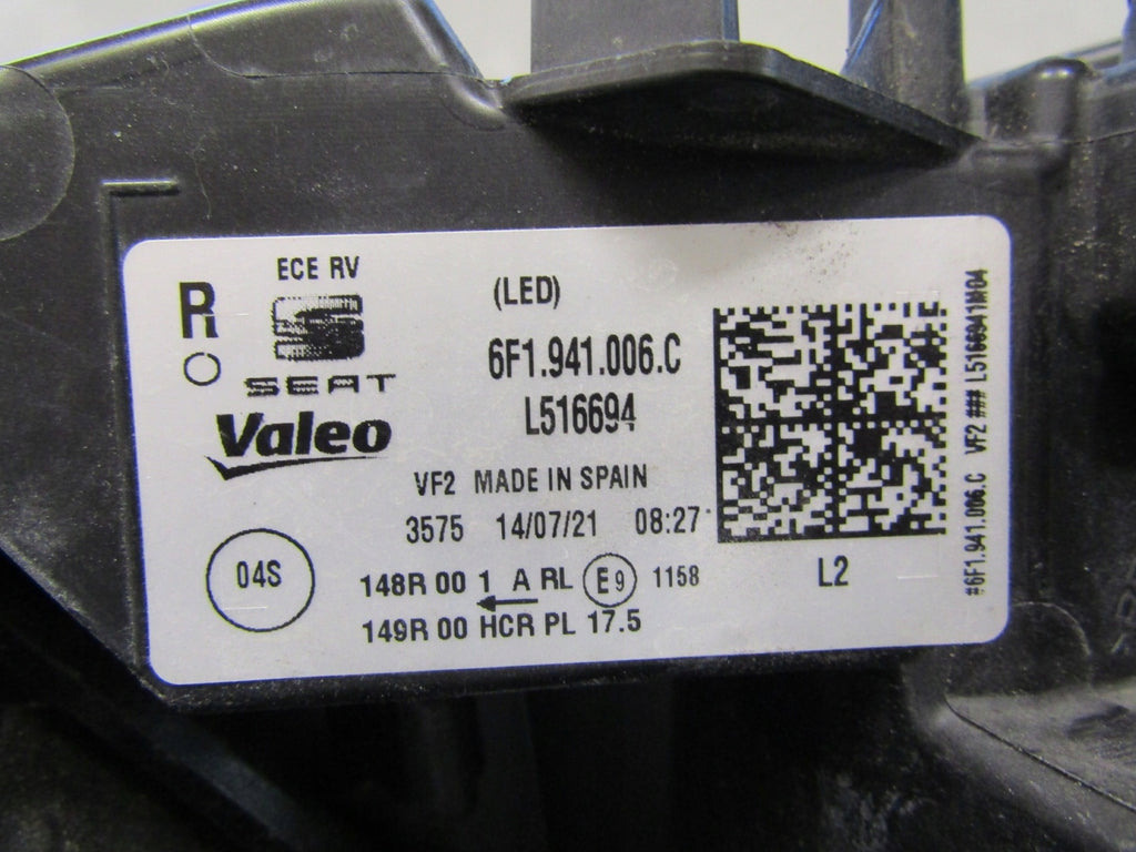 Frontscheinwerfer Seat Ibiza V 6F1941006C LED Rechts Scheinwerfer Headlight SCH2302884805zq