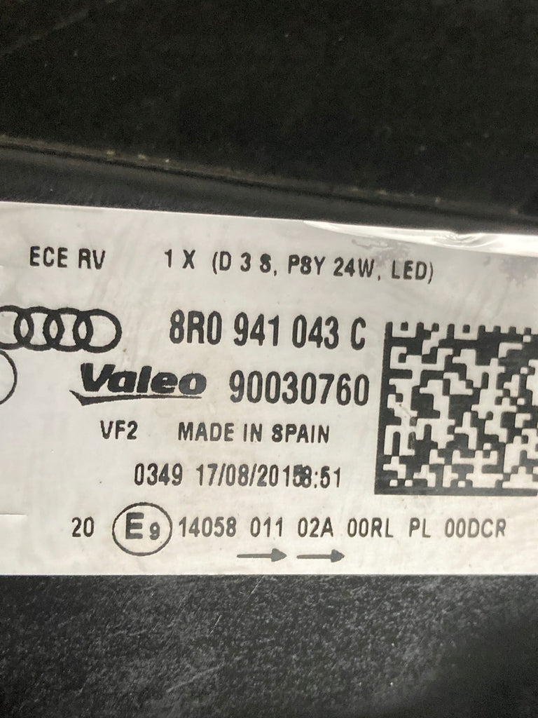 Frontscheinwerfer Audi Q5 8R0941043 Xenon Links Scheinwerfer Headlight