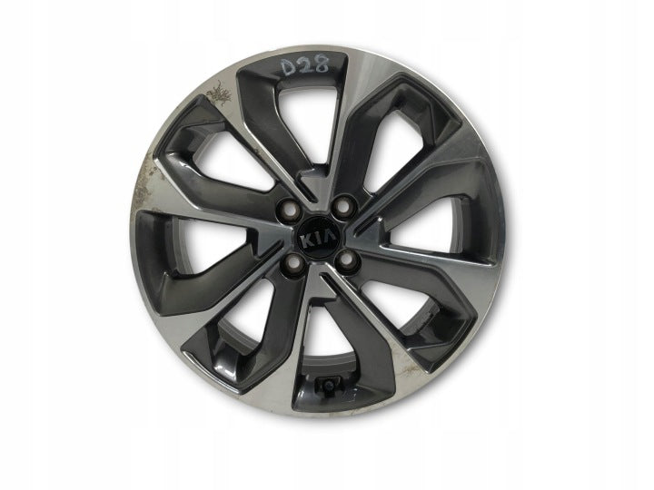 1x Alufelge 17 Zoll 6.5" 4x100 49ET Glanz Silber 52910-H8500 Kia Stonic Mg FEL1085553408mz
