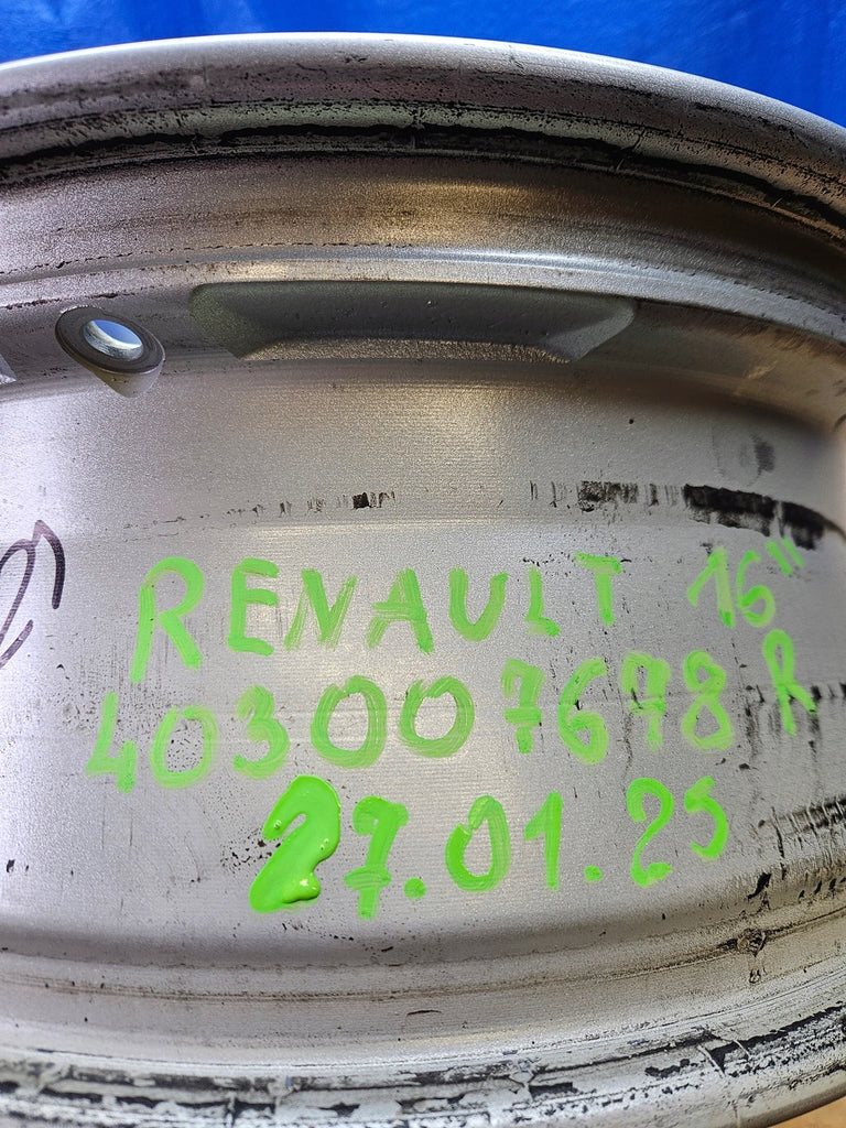 1x Alufelge 16 Zoll 7.0" 4x100 403007678R Renault Clio IV Captur Rim Wheel