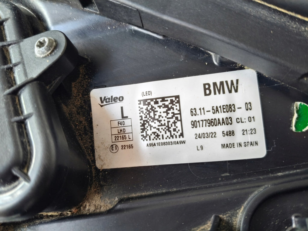 Frontscheinwerfer BMW 1 F40 5A1E083-03 Full LED Links Scheinwerfer Headlight SCH5284945427wr