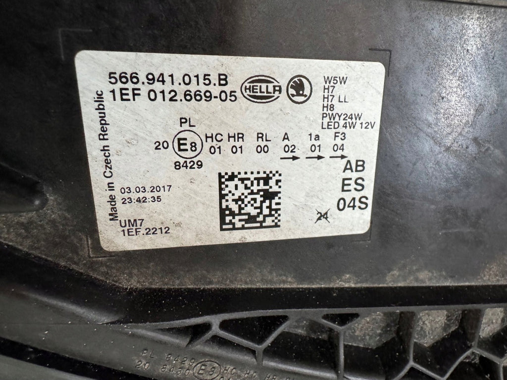 Frontscheinwerfer Skoda Kodiaq 566941015B Links Scheinwerfer Headlight SCH4724759578ee