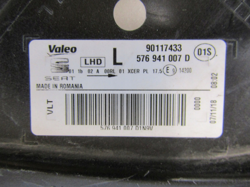 Frontscheinwerfer Seat Ateca 576941007 LED Links Scheinwerfer Headlight