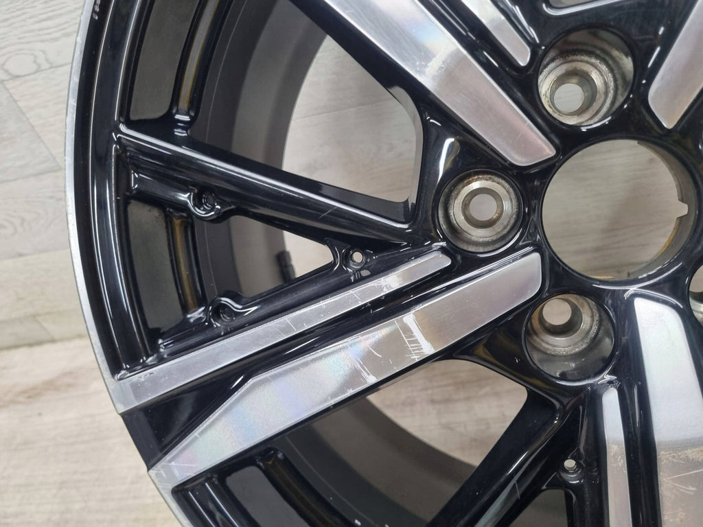 1x Alufelge 18 Zoll 8.0" 5x108 48ET Glanz Schwarz 9835058180 Peugeot 308