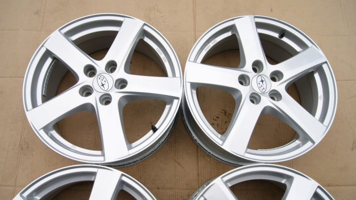 4x Alufelge 17 Zoll 7.0" 5x114.3 Subaru I Rim Wheel FEL3334351663tw