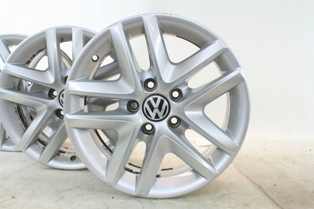 4x Alufelge 16 Zoll 6.5" 5x112 33ET Silber 55445 VW Rim Wheel FEL6647778845bh