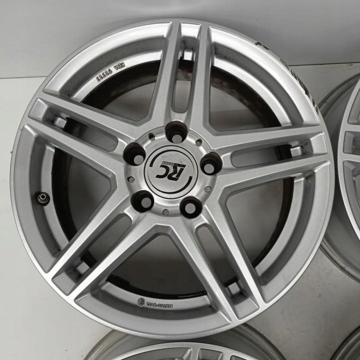 4x Alufelge 16 Zoll 6.5" 5x112 44ET Glanz Silber KBA52323 Audi I Rim Wheel FEL7979998555bl