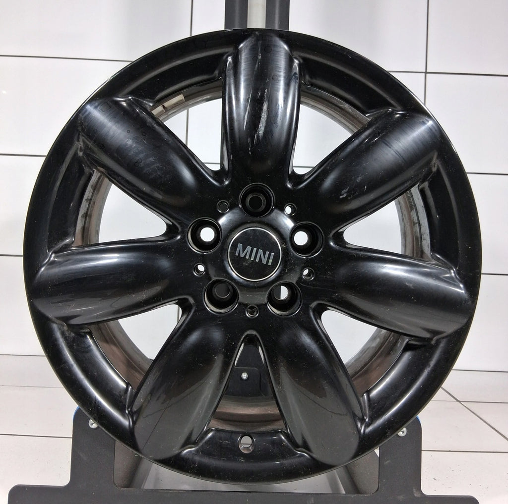 1x Alufelge 17 Zoll 7.0" 5x112 47ET Glanz Schwarz 6856059 Mini Rim Wheel FEL2250380812tr