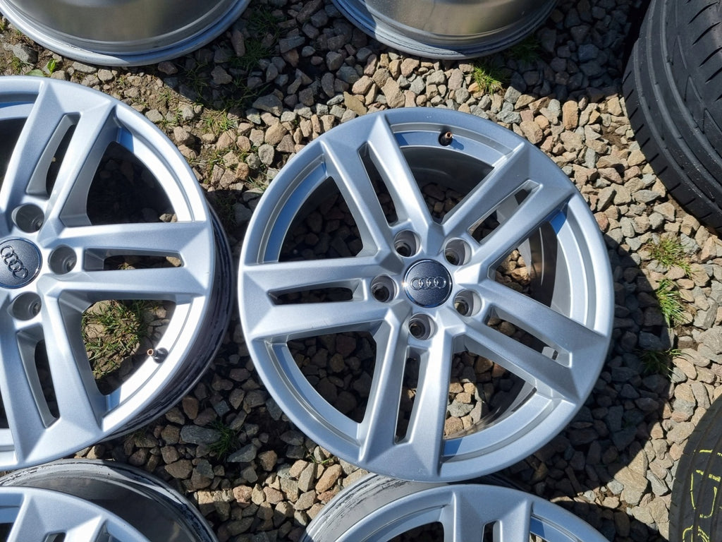 4x Alufelge 17 Zoll 7.0" 5x112 42ET Glanz Silber 8W0601025P Audi Rim Wheel FEL6458979846su