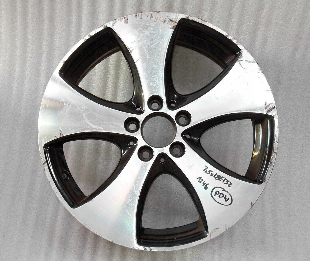 1x Alufelge 18 Zoll 7.5" 5x112 52ET Glanz Schwarz A2464011300 Mercedes-Benz Cla FEL8702746605zc