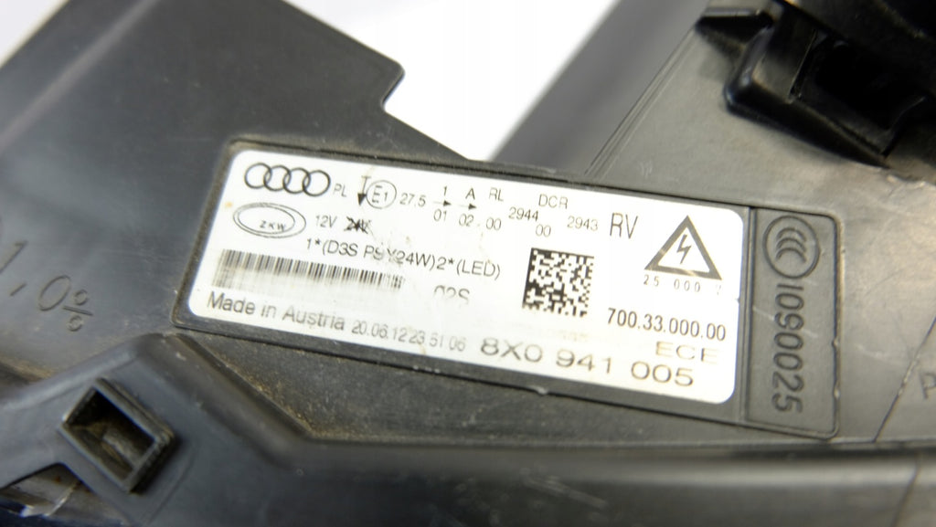 Frontscheinwerfer Audi A1 8X0941005 Xenon Links Scheinwerfer Headlight SCH9698148644gb