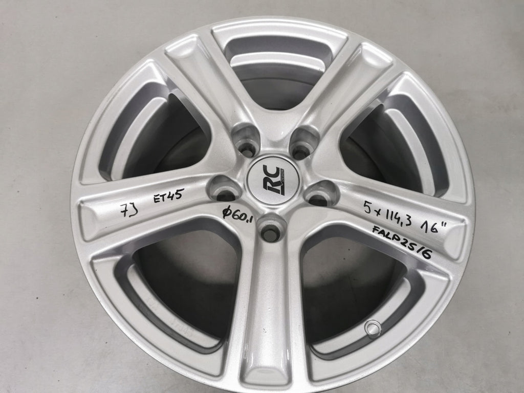 1x Alufelge 16 Zoll 7.0" 5x114.3 45ET KBA47545 Lexus I Corolla Verso Rim Wheel FEL5777256673dr