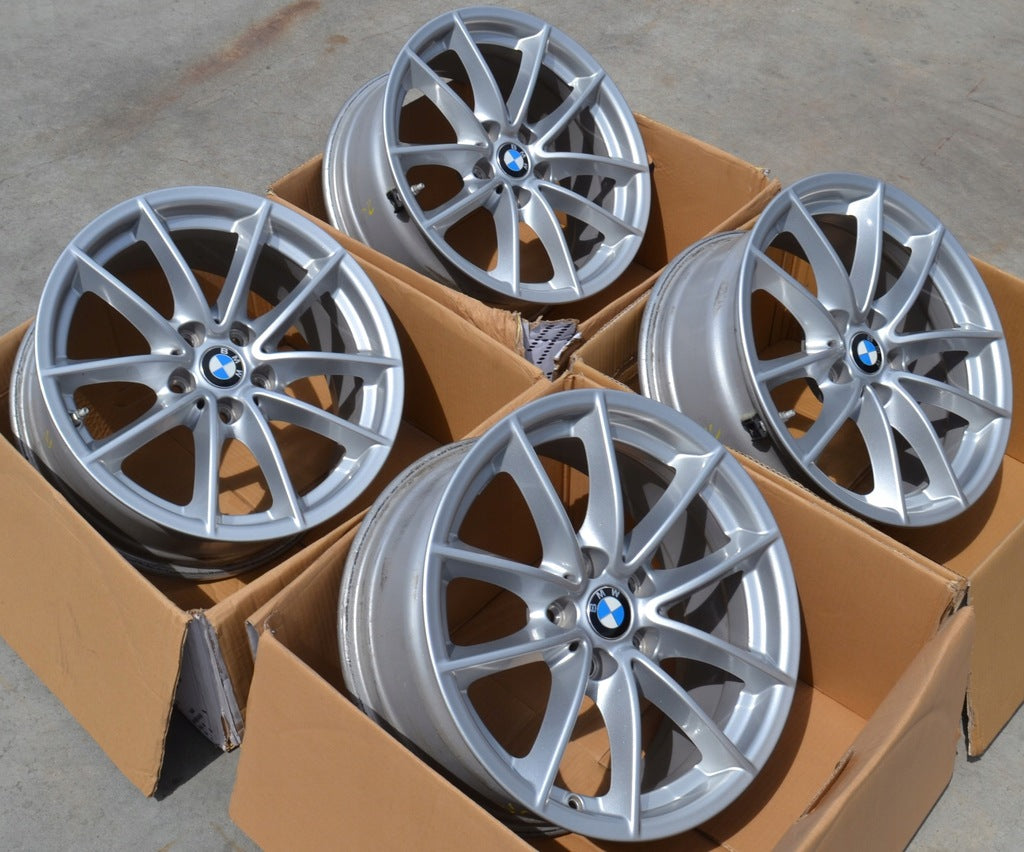 4x Alufelge 17 Zoll 7.5" 5x112 27ET Glanz Silber 6868217 BMW 5 G30 G20 Rim Wheel FEL7737645814oi
