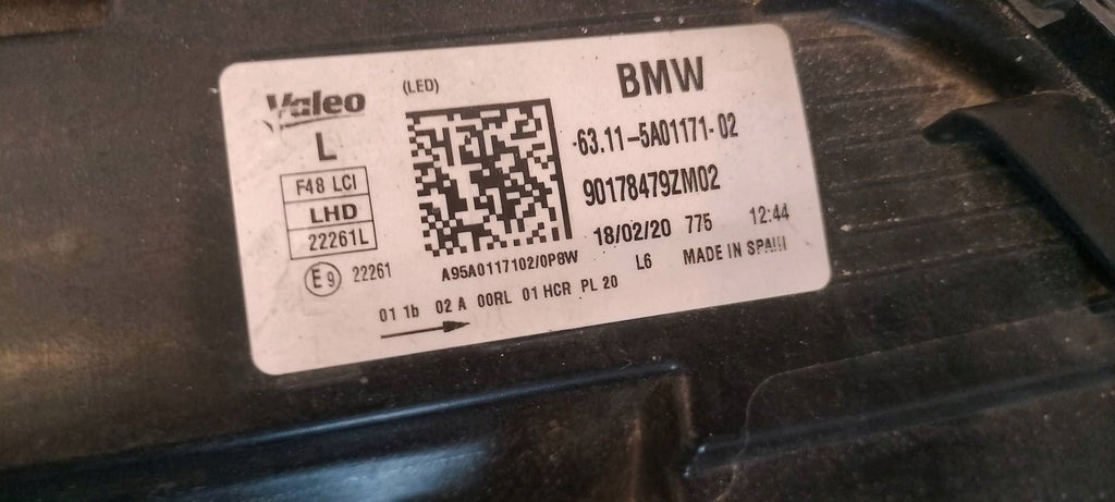 Frontscheinwerfer BMW X1 F48 5A01171-02 Full LED Links Scheinwerfer Headlight SCH2248969079no