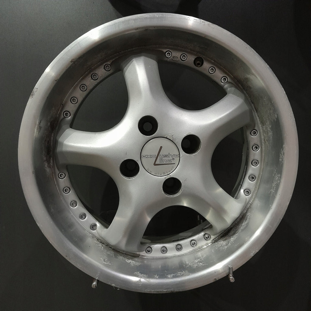 4x Alufelge 15 Zoll 7.0" 4x100 30ET Glanz Silber Opel Rim Wheel FEL4995685682iq