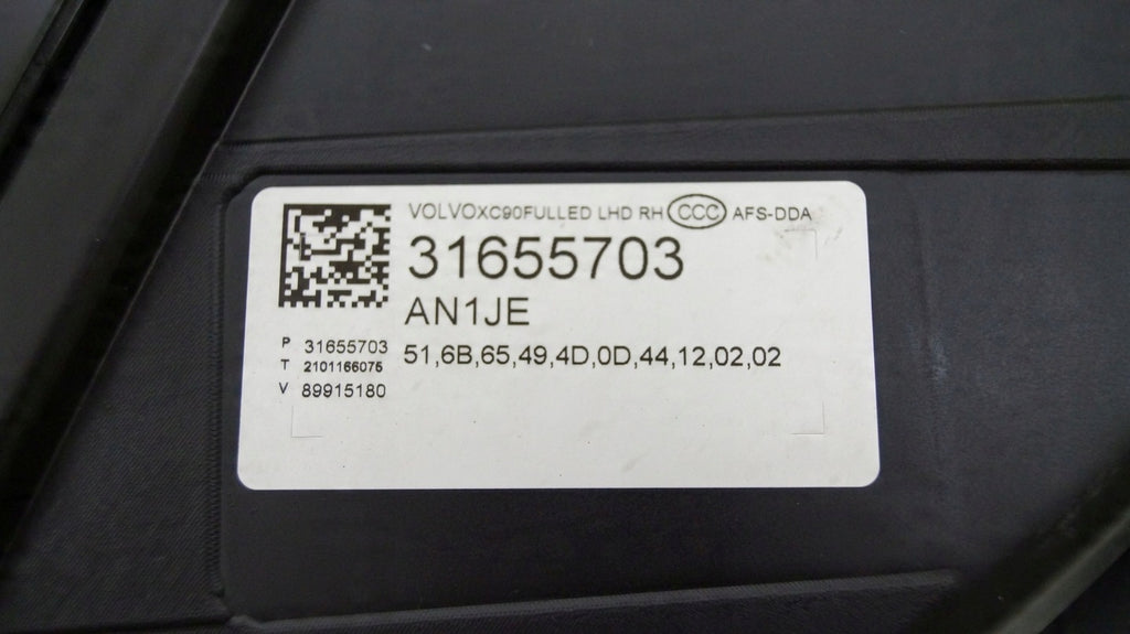 Frontscheinwerfer Volvo Xc90 II 31655703 Rechts Scheinwerfer Headlight