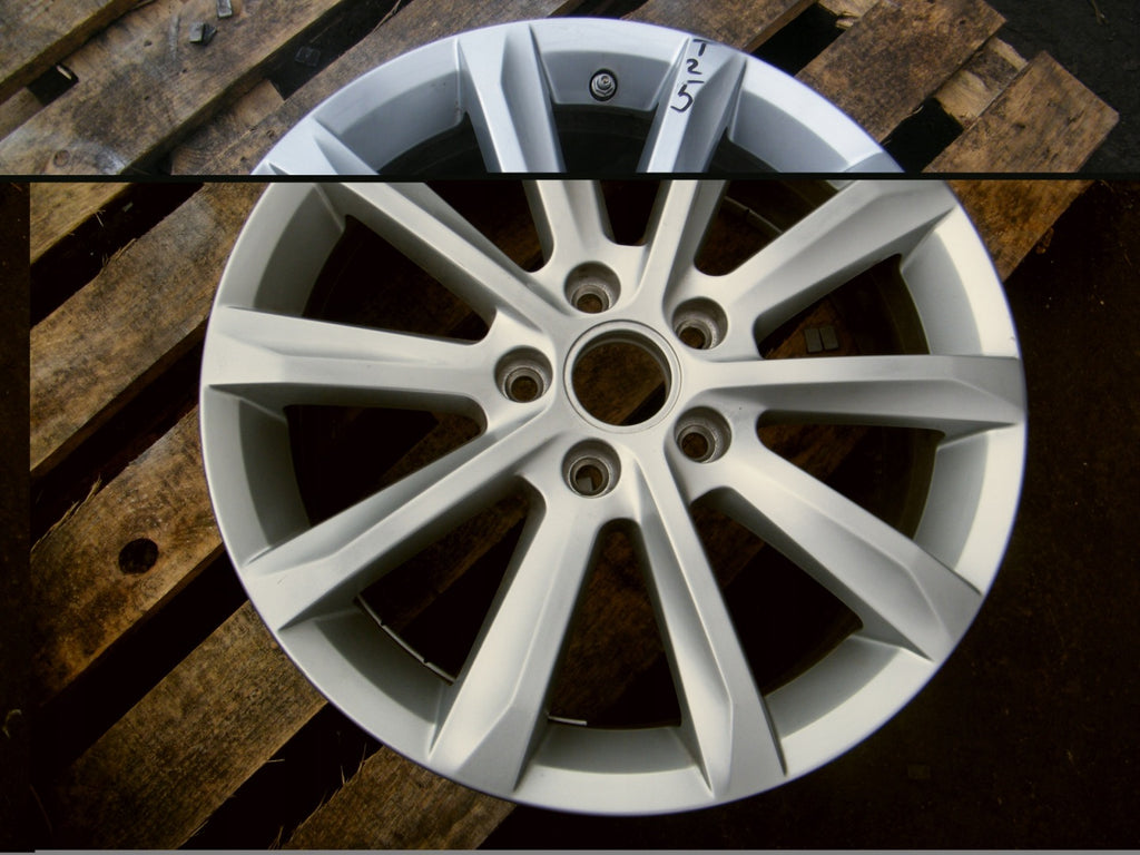 1x Alufelge 17 Zoll 6.5" 5x112 41ET Glanz Silber 8T0601025B VW Passat Golf FEL7605060128hx