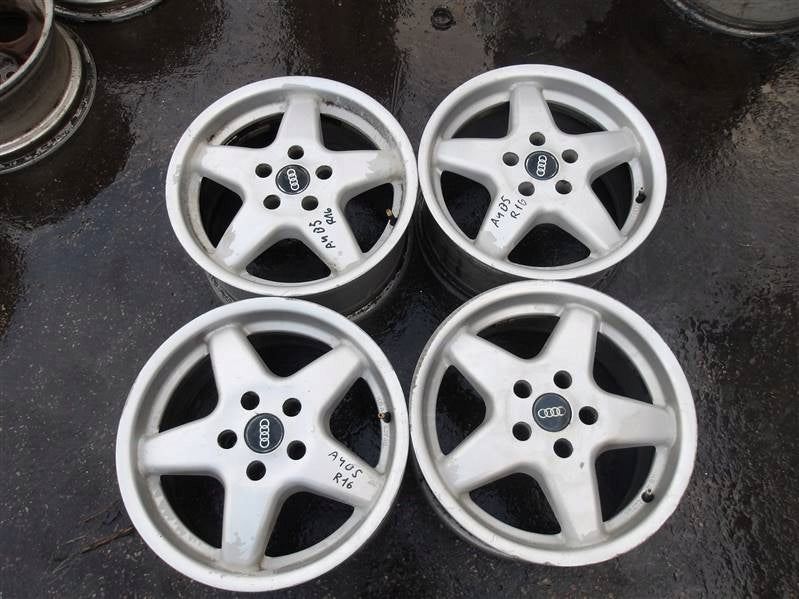 4x Alufelge 16 Zoll 7.5" 5x112 35ET Glanz Silber Audi A4 B5 Rim Wheel FEL5578453791by