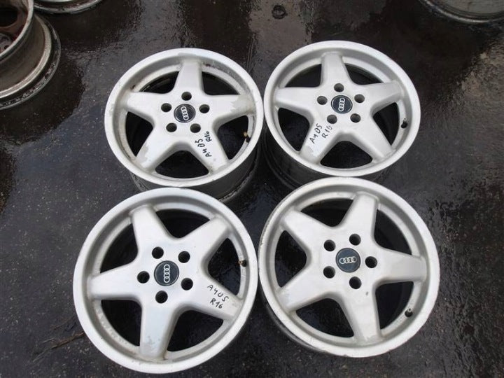 4x Alufelge 16 Zoll 7.5" 5x112 35ET Glanz Silber Audi A4 B5 Rim Wheel FEL5578453791by