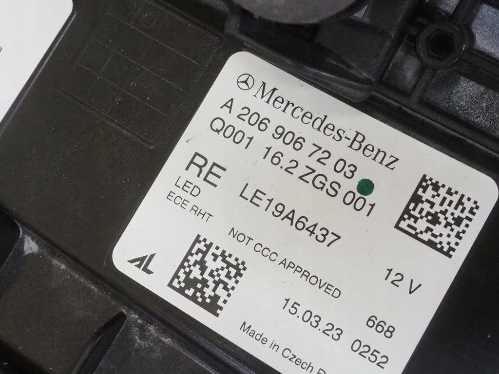 Frontscheinwerfer Mercedes-Benz W206 A2069067203 LED Rechts Headlight SCH1395951949lq