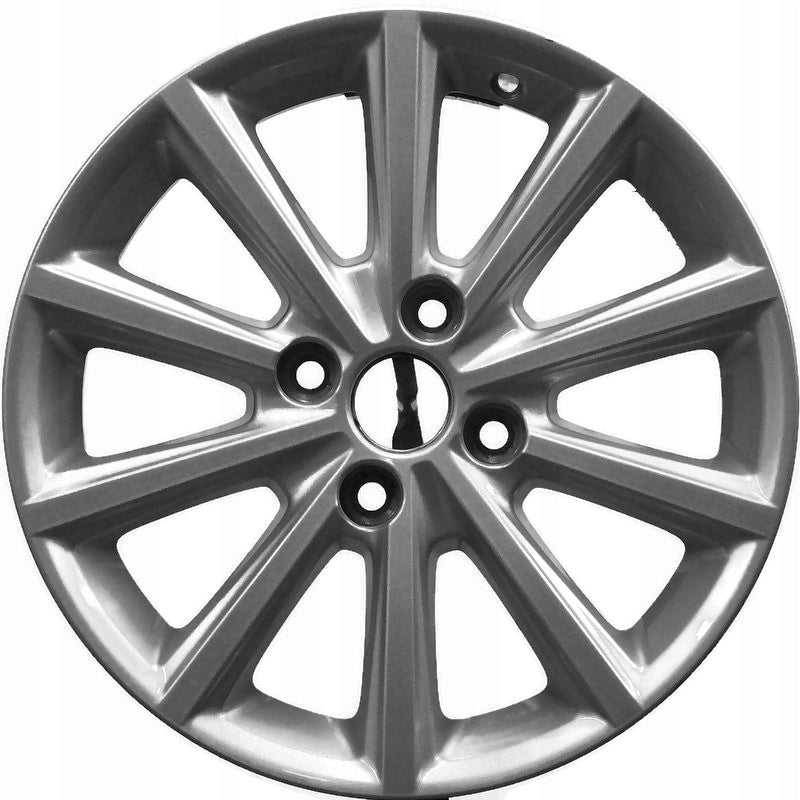 1x Alufelge 16 Zoll 6.5" 4x108 40ET Glanz Silber FV1C-1007-AA Ford Fiesta