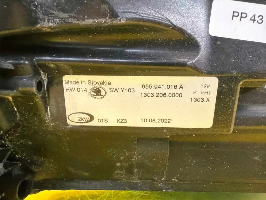 Frontscheinwerfer Skoda Scala 655941016A LED Rechts Scheinwerfer Headlight SCH5677329254we