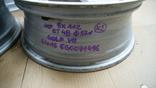 Laden Sie das Bild in den Galerie-Viewer, 4x Alufelge 16 Zoll 6.0" 5x112 48ET Glanz Silber 5G0077496 VW Golf VII I FEL8580879225ci