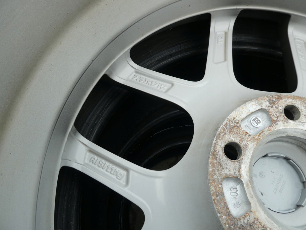 1x Alufelge 17 Zoll 7.5" 5x112 45ET Glanz KBA50521 Audi I Rim Wheel FEL5734495230nz