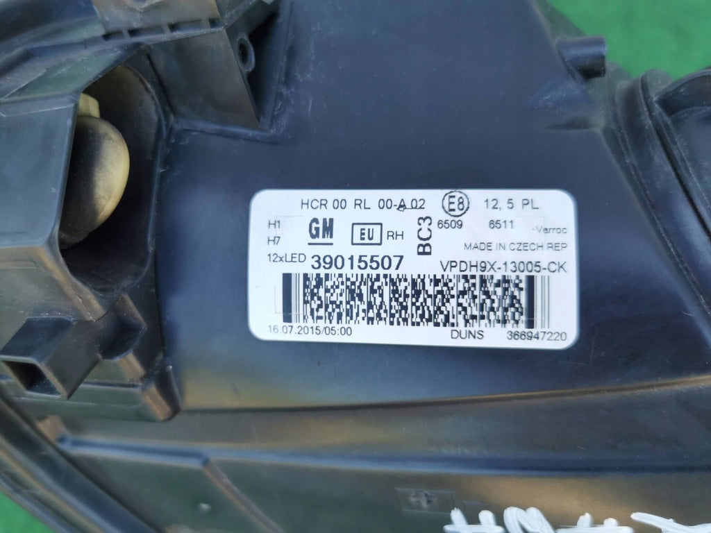 Frontscheinwerfer Opel Adam 39015507BAX Rechts Scheinwerfer Headlight SCH2020044132gw