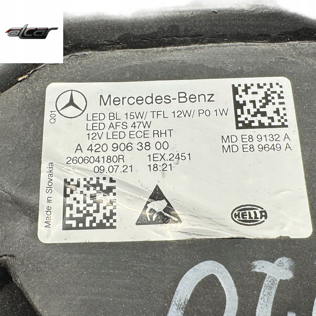 Frontscheinwerfer Mercedes-Benz Citan W420 A42090638 Links Headlight SCH6843784321fy