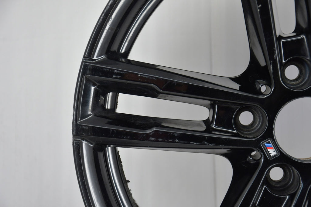 1x Alufelge 18 Zoll 8.0" 5x120 52ET Glanz Schwarz 8074186 BMW 1 Rim Wheel FEL6587456762ff