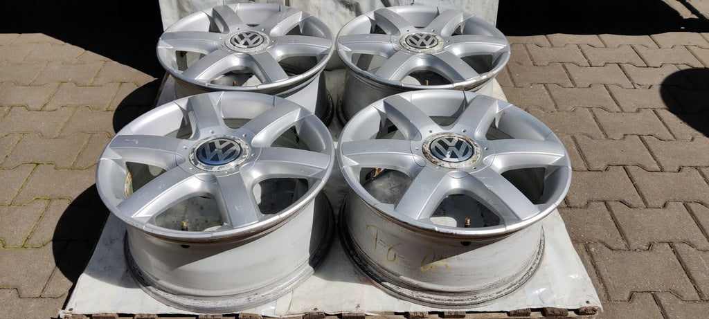 4x Alufelge 17 Zoll 7.5" 5x120 55ET Glanz Silber 7L6601025 VW Touareg Rim Wheel FEL5520925816jr