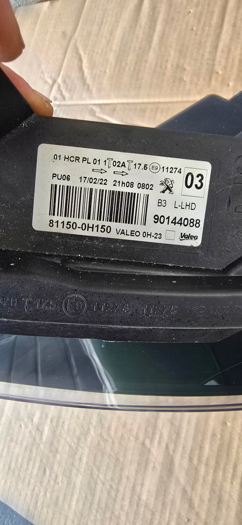 Frontscheinwerfer Peugeot 108 90144088 81150-0H150 Links Scheinwerfer Headlight