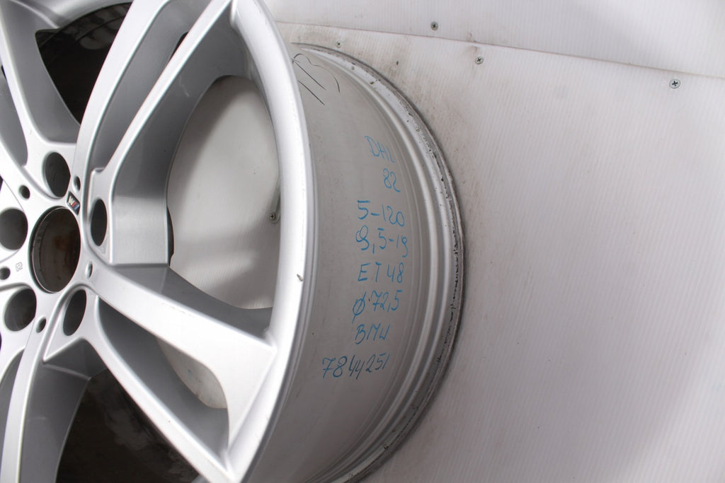 1x Alufelge 19 Zoll 9.5" 5x120 48ET Glanz Silber BMW F25 Rim Wheel FEL9702736578ux