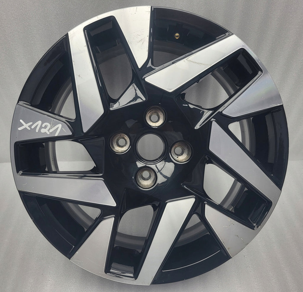 1x Alufelge 17 Zoll 6.5" 4x100 32ET Glanz Schwarz 9835097480 Opel Mokka