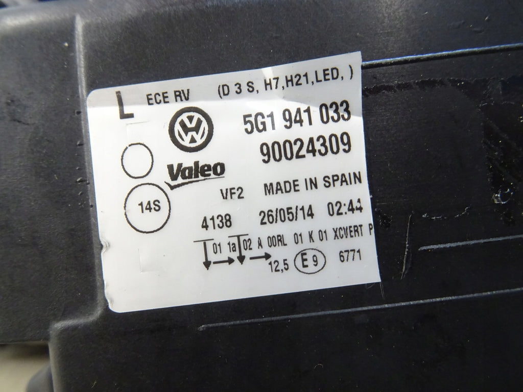 Frontscheinwerfer VW Golf VII 5g1 I 5G1941033 90024309 Xenon Rechts oder Links SCH2093636092nw