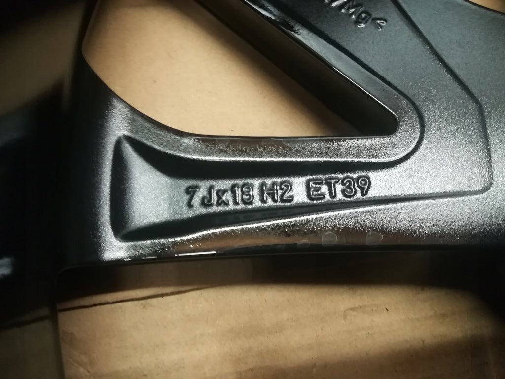 1x Alufelge 18 Zoll 7.0" 5x112 39ET Schwarz 657601025 Skoda Scala Rim Wheel FEL8845433111gi