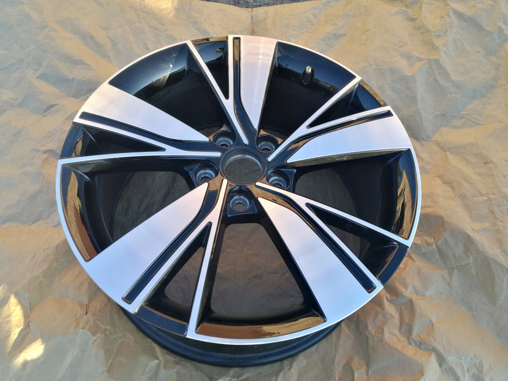 1x Alufelge 18 Zoll 7.5" 5x112 51ET Glanz Schwarz 5H0601025 VW Golf Rim Wheel FEL6103330179xt