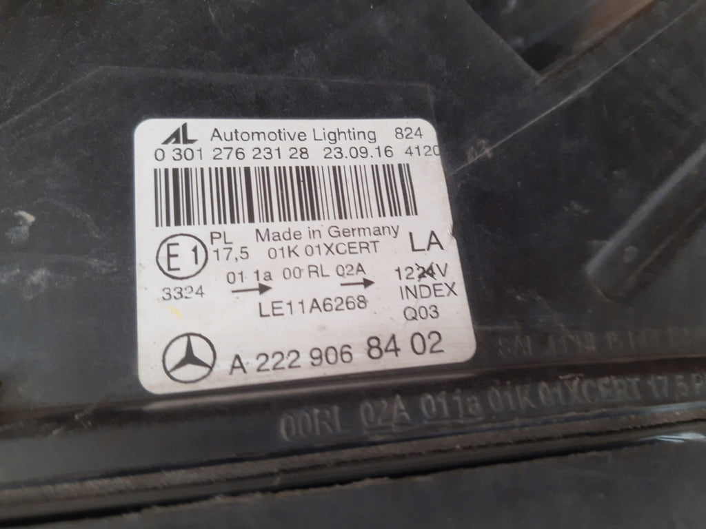 Frontscheinwerfer Mercedes-Benz W222 A2229068402 Links Scheinwerfer Headlight SCH4291097132go