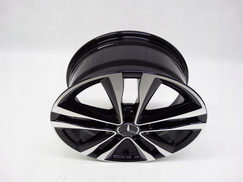 4x Alufelge 18 Zoll 7.5" 5x112 49ET Glanz Schwarz A1774012700 Mercedes-Benz W177