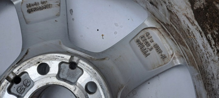 1x Alufelge 17 Zoll 8.0" 5x112 49 5ET Glanz Silber A2064014600 Mercedes-Benz FEL5319934931vu