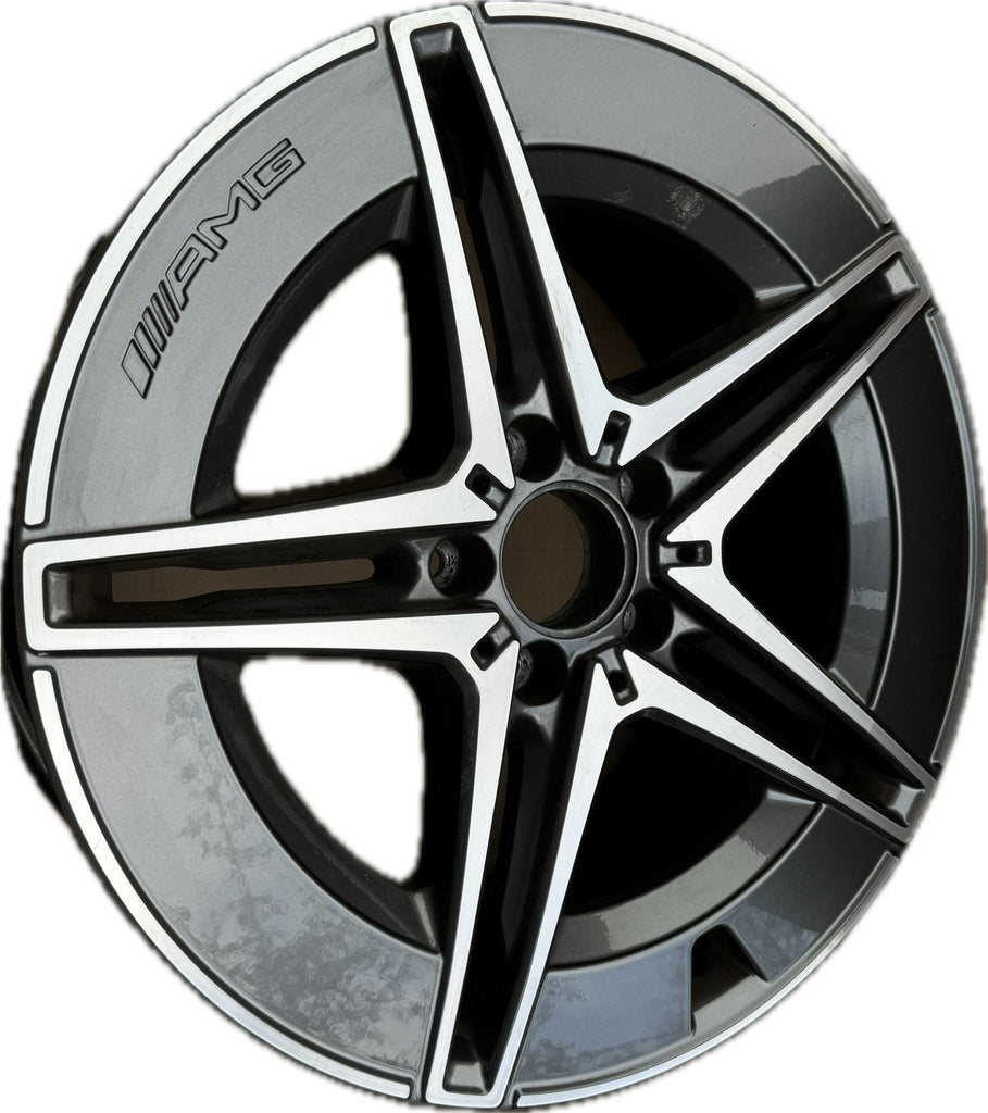 1x Alufelge 18 Zoll 8.5" 5x112 52ET Glanz Schwarz A2064011800 Mercedes-Benz