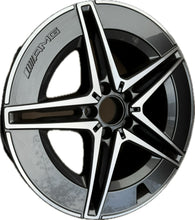 Laden Sie das Bild in den Galerie-Viewer, 1x Alufelge 18 Zoll 8.5&quot; 5x112 52ET Glanz Schwarz A2064011800 Mercedes-Benz