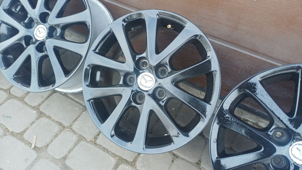 4x Alufelge 16 Zoll 7.0" 5x114.3 Schwarz Mazda Mpv I Rim Wheel FEL7119307827zt